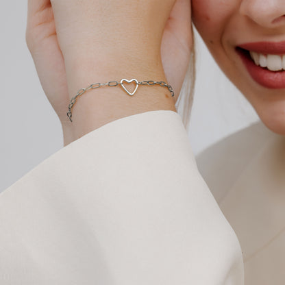 Loving Heart Bracelet Silver