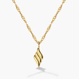 Lustrous Pendant Necklace Gold