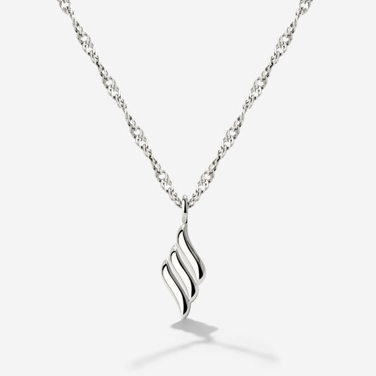 Lustrous Pendant Necklace Silver