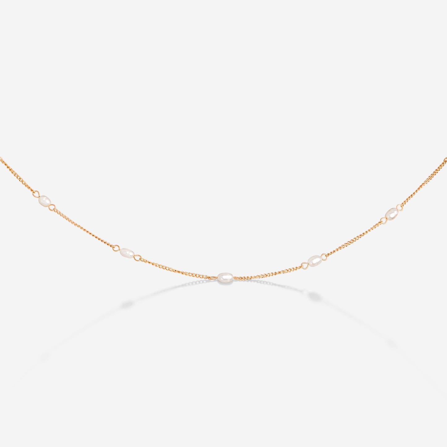 Pearl after Pearl Choker Rose Gold