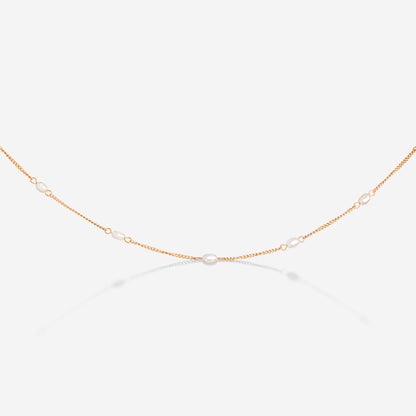 Pearl after Pearl Choker Rose Gold
