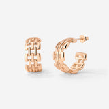 Reverie Hoop Studs Rose Gold