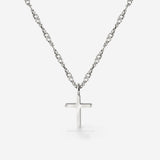 Saints Cross Necklace Silver