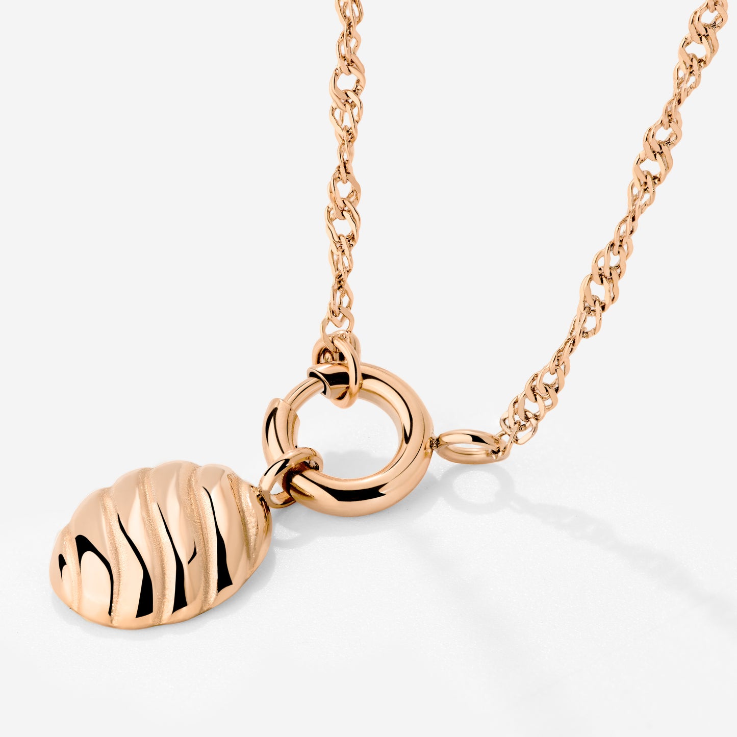 Serenity Singapore Chain Necklace Set Roségold