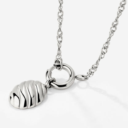 Serenity Singapore Chain Necklace Set Silber