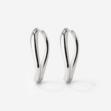 Timeless Oval Hoops Silver