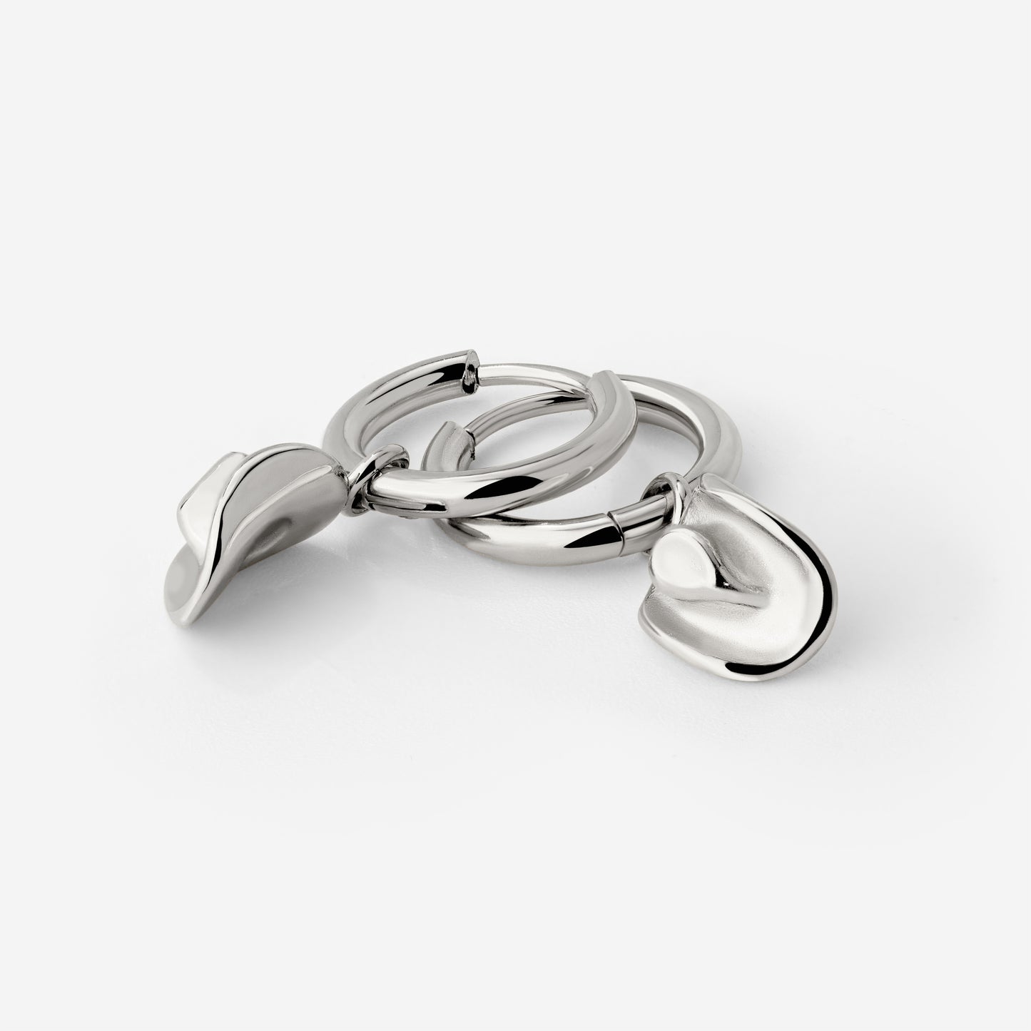 Yeehaw Hoop Set Small Silber