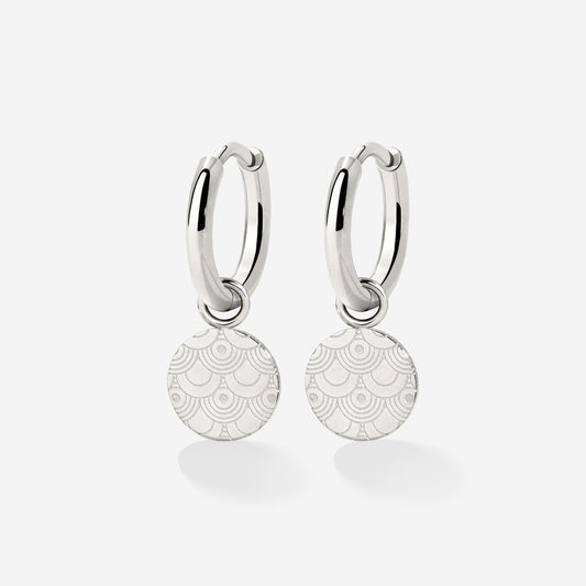 Buena Vibra Hoops Small Silver