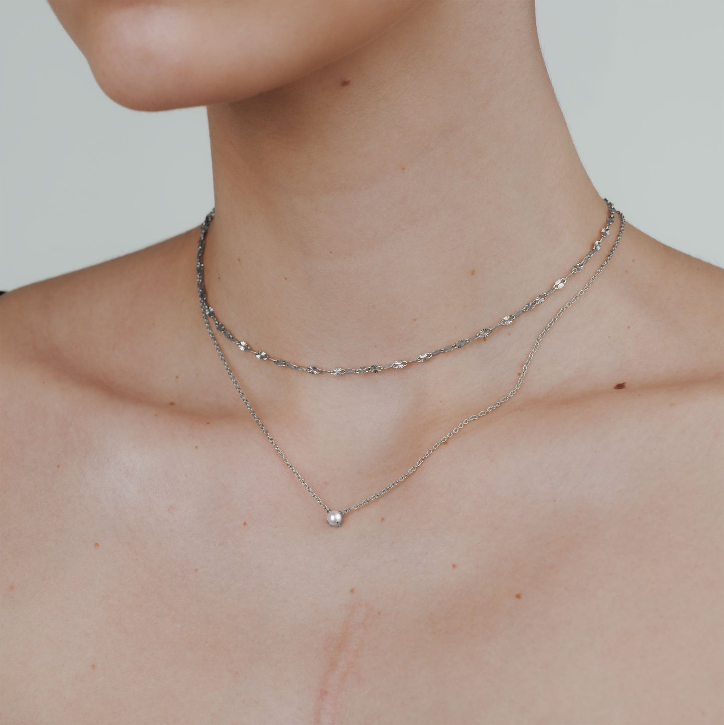 Delicate Pearl Bundle Silver