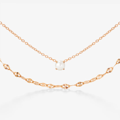 Delicate Pearl Bundle Roségold