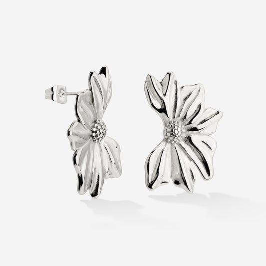 Eternal Bloom Studs Silver