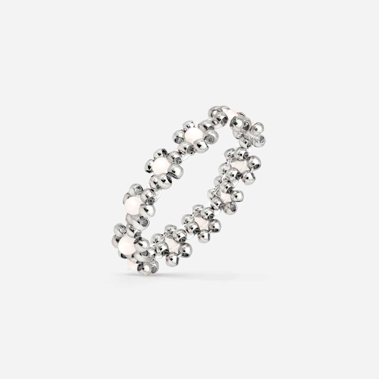 Flowery Ring Silver