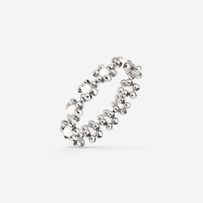 Flowery Ring Silver