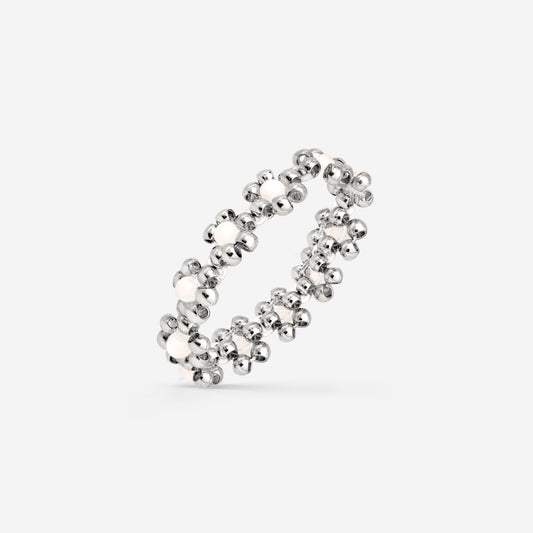 Flowery Ring Silver