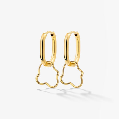 Forming Fluids Oval Hoop Set Baby Gold