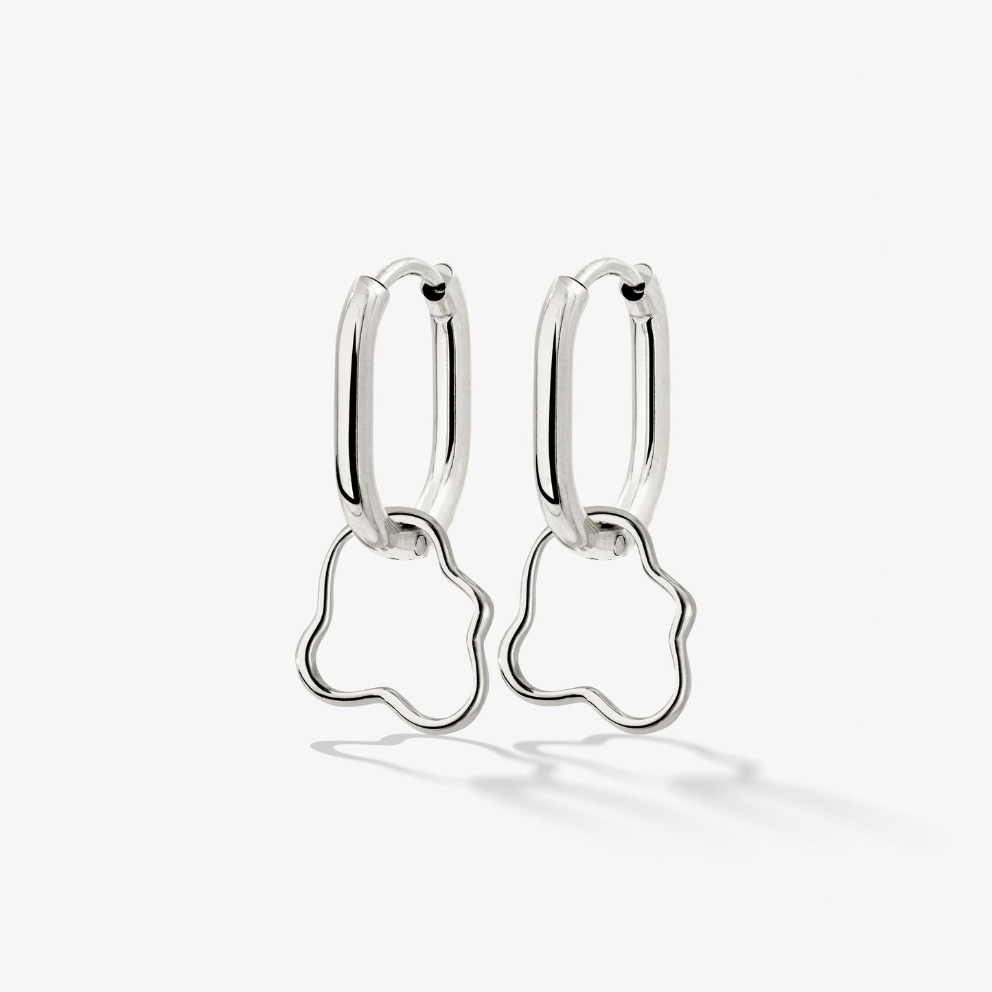 Forming Fluids Oval Hoop Set Baby Silver