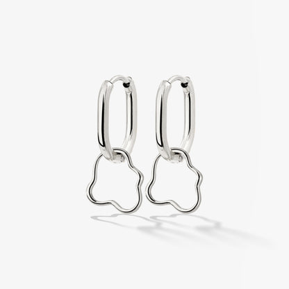 Forming Fluids Oval Hoop Set Baby Silver