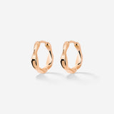 Liquid Shape Hoopies Rose Gold