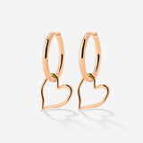 Melting Heart Hoop Set Medium Rose Gold