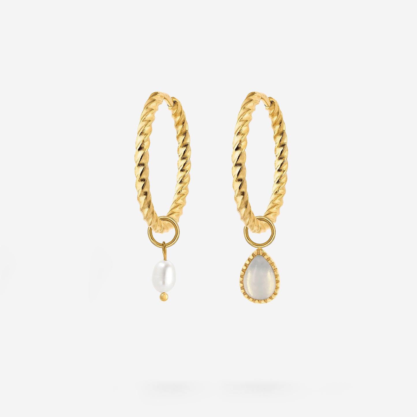 Twisted Hoop Set Medium