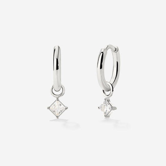 North Star Hoop Set Small Silber