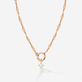 North Star Singapore Chain Necklace Set Rose Gold