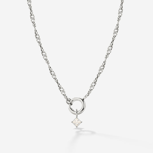North Star Singapore Chain Necklace Set Silver