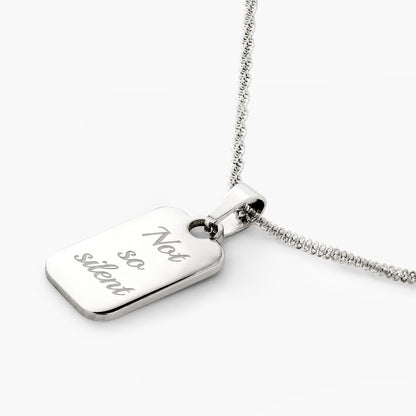 Not so silent Necklace Silver