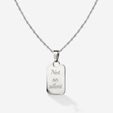 Not so silent Necklace Silver