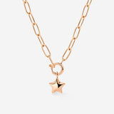 Nova Oval Links Necklace Set Rose Gold