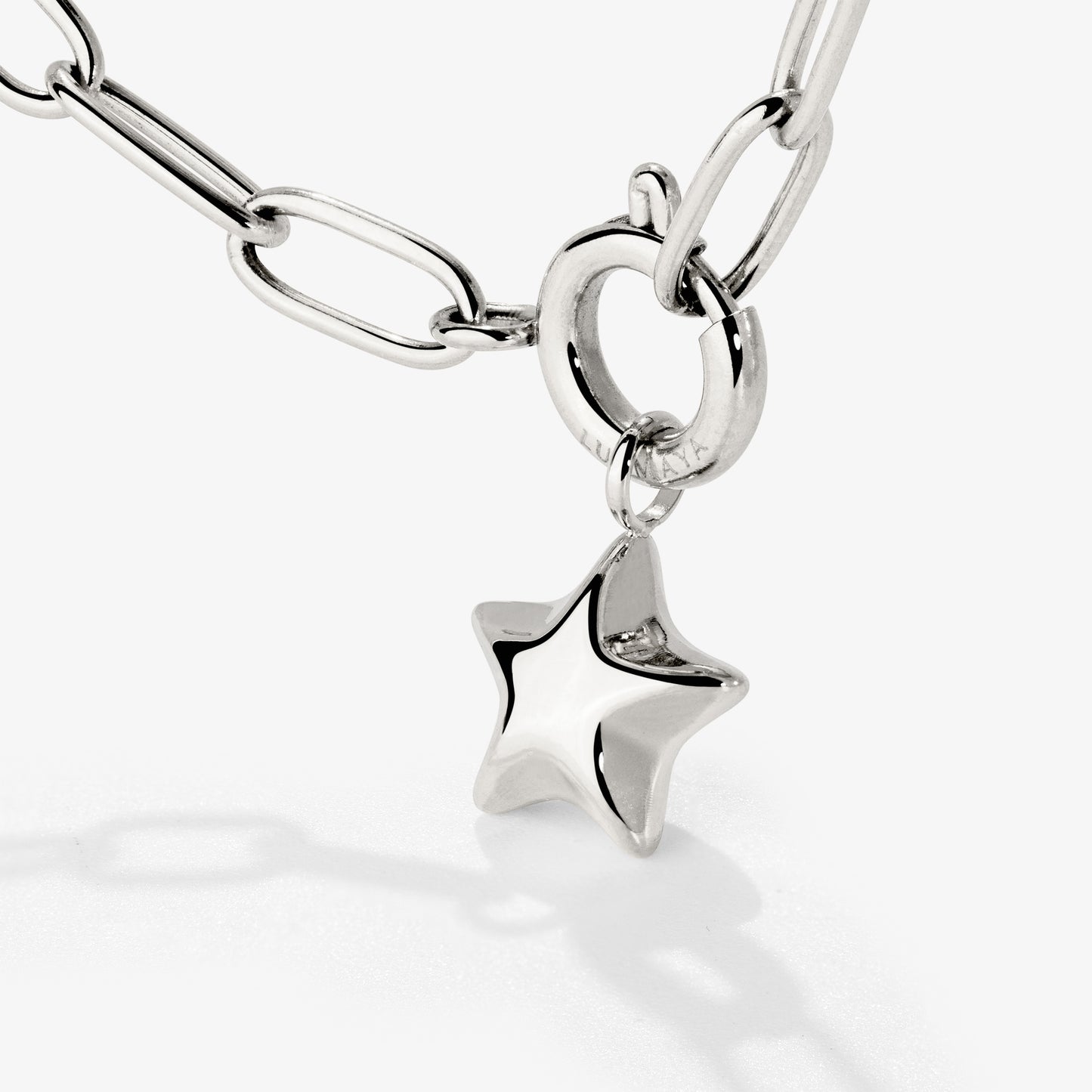 Nova Oval Links Necklace Set Silver