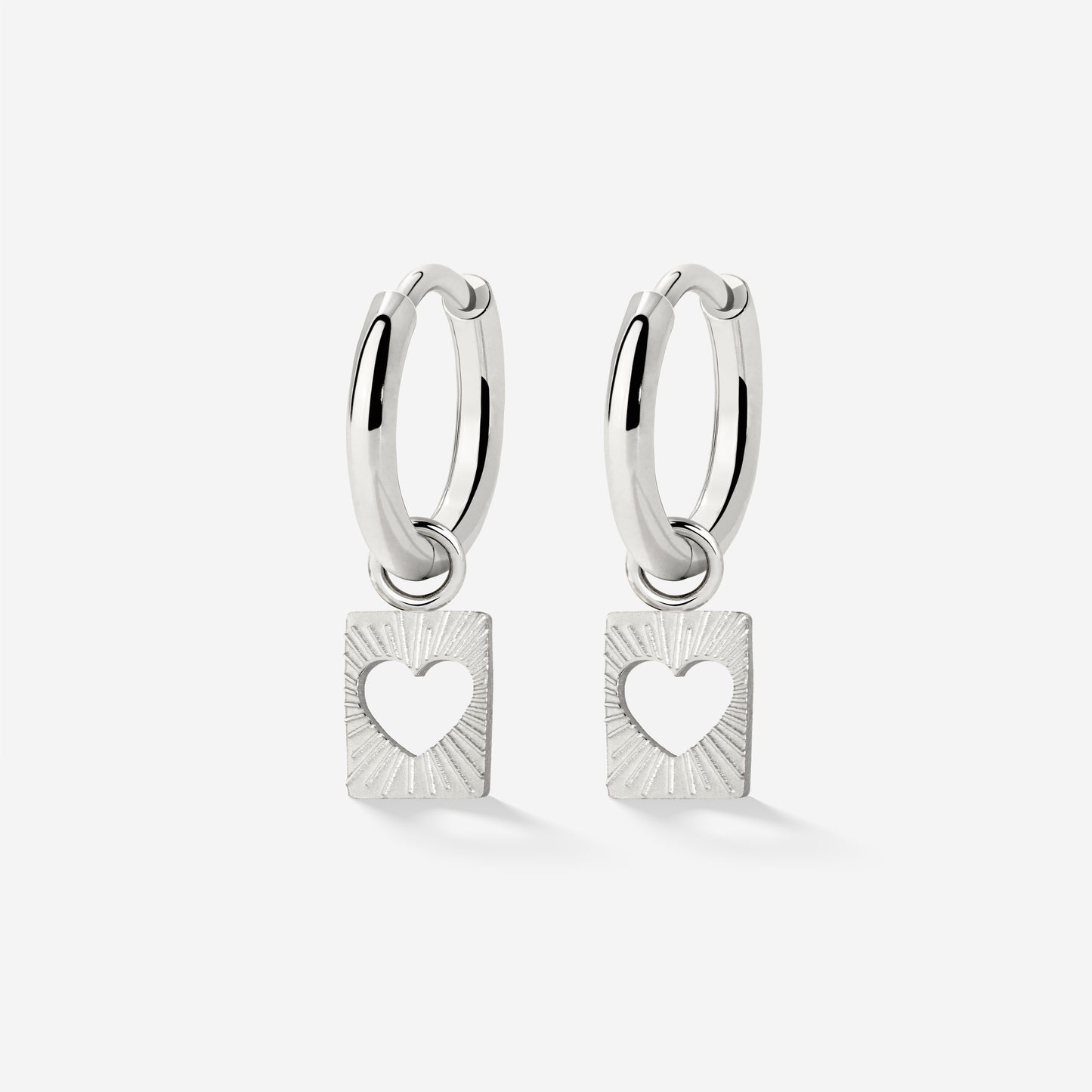 Summer Luv Hoop Set Baby Silver