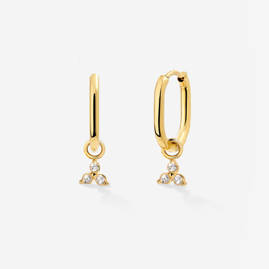 Rayos Oval Hoops Baby Gold