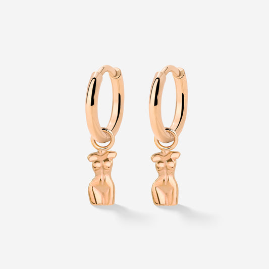 Love Your Body Hoop Set Rose Gold