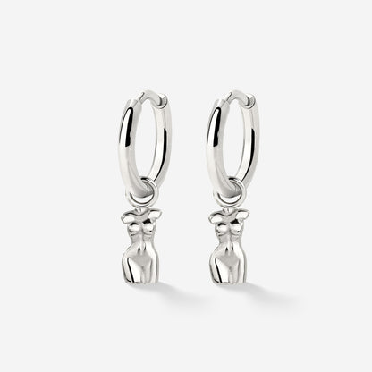 Love Your Body Hoop Set Silver