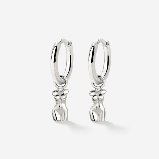 Love Your Body Hoop Set Silver