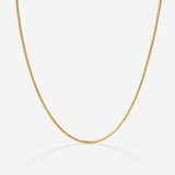 Squared Snake Chain Necklace Gold