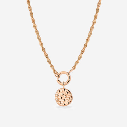 Starry Skies Rope Chain Necklace Set Rose Gold