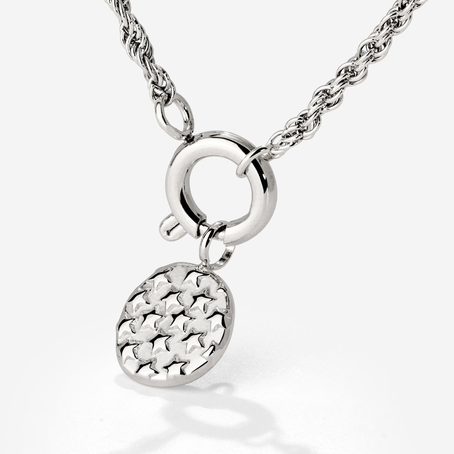 Starry Skies Rope Chain Necklace Set Silver