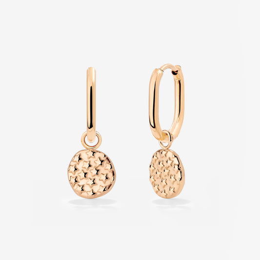 Starry Skies Oval Hoop Set Baby Roségold