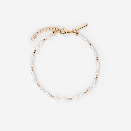 Summertime Pearl Bracelet Rose Gold