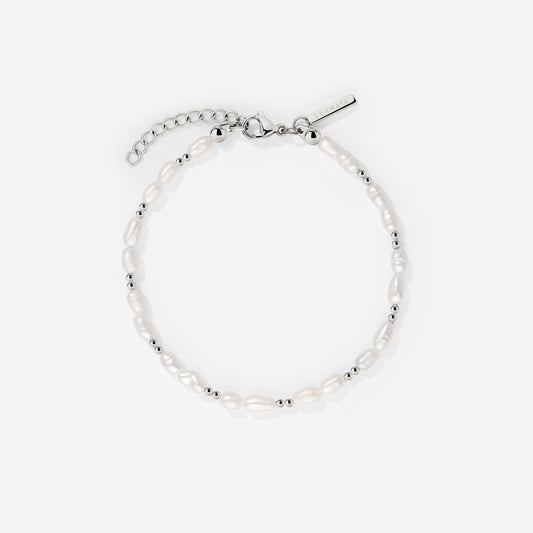 Summertime Pearl Bracelet Silver