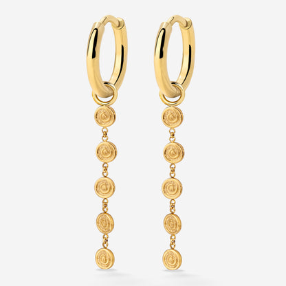 Sweet Swirl Hoop Set Small Gold