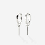 The Spine Hoop Set Baby Silver