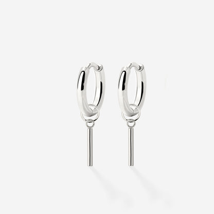 The Spine Hoop Set Baby Silver