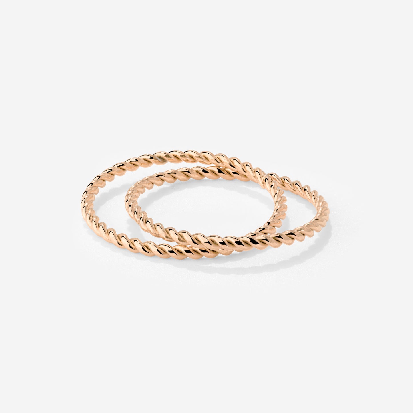Twisted Ring Duo Roségold