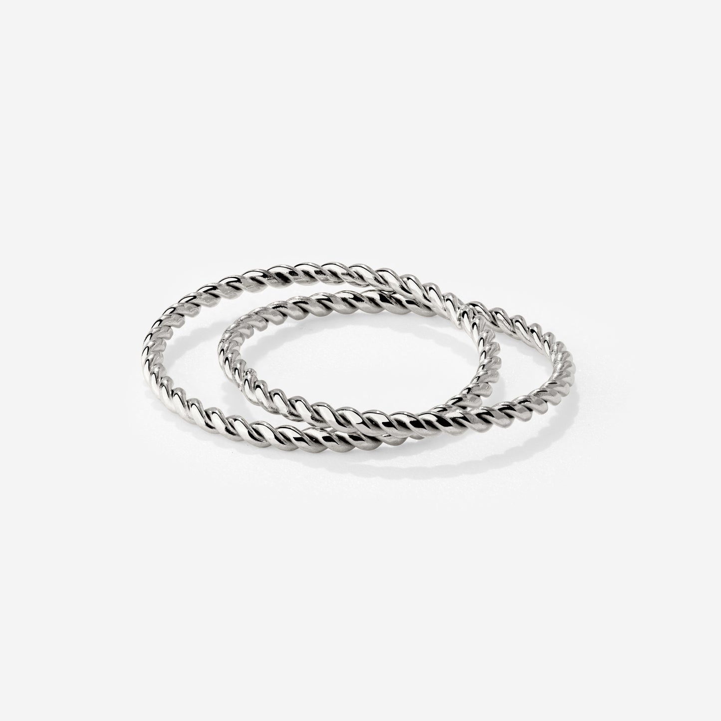 Twisted Ring Duo Silber
