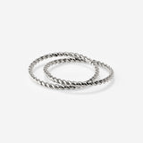 Twisted Ring Duo Silver