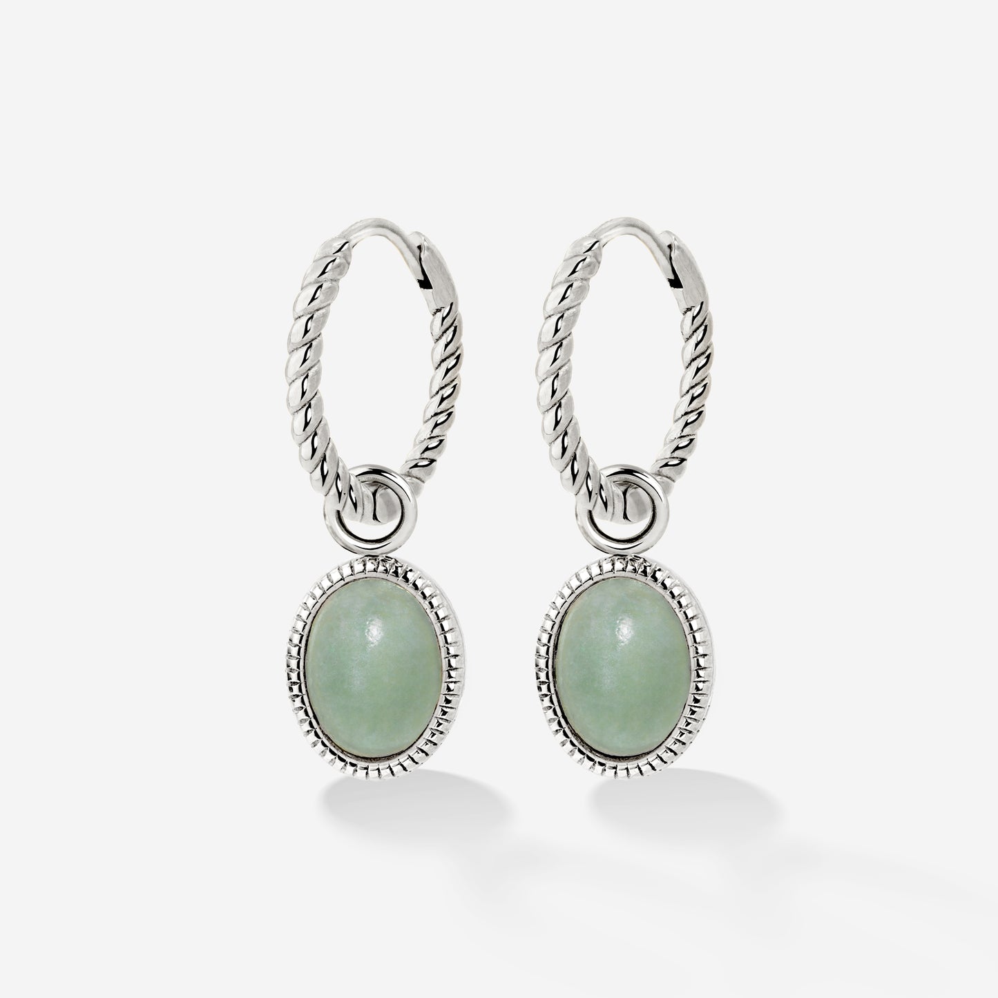 Vintage Tones Twisted Hoop Set Small Silver