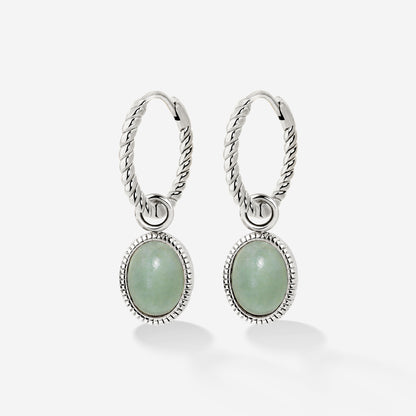 Vintage Tones Twisted Hoop Set Small Silver